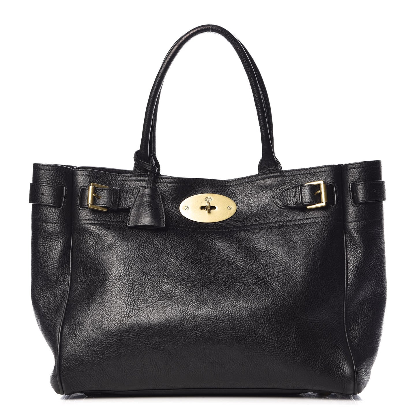 Natural Leather Bayswater Tote Black