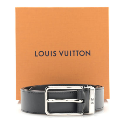 Louis Vuitton Calfskin Pont Neuf Belt 95 38 Black 6 of 6