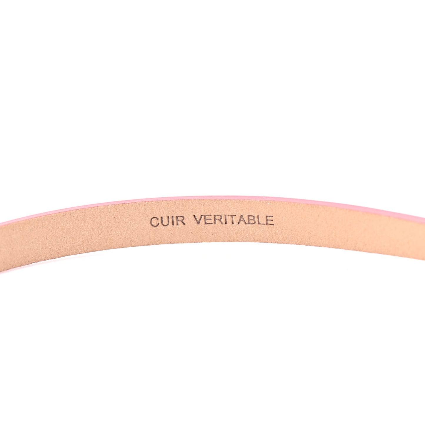 Patent Calfskin CC Logo Skinny Belt 75 30 Pink