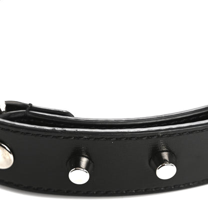 Gucci Calfskin Studded Logo Shoulder Strap Black 5 of 6