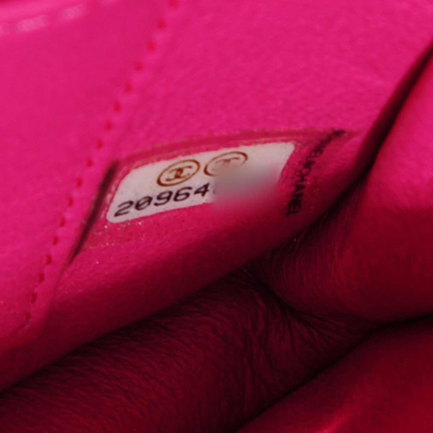 Chanel Lambskin Chevron Quilted Extra Mini Flap Dark Pink 7 of 8