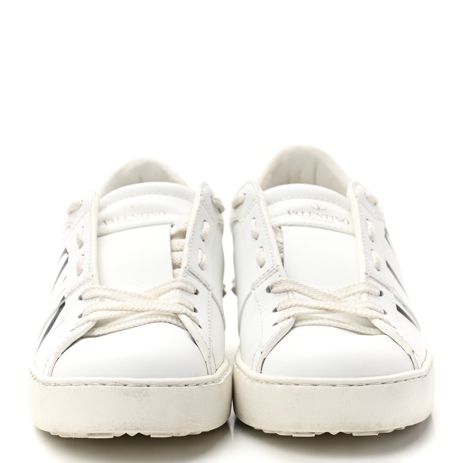Valentino Garavani Calfskin VLTN Rockstud Open Sneakers 36 White 2 of 10