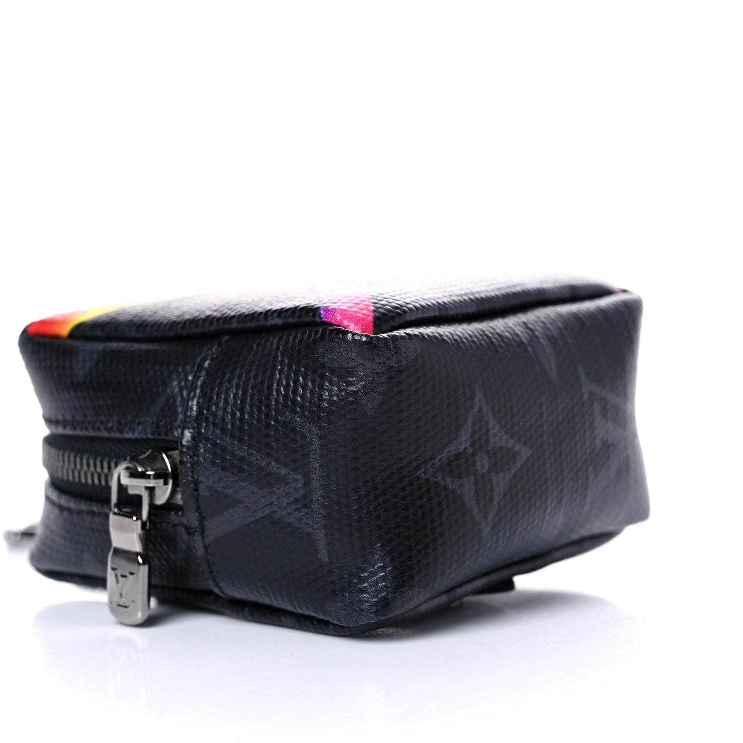 Monogram Eclipse Rainbow Box Pouch Bag Charm Key Ring