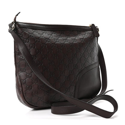 Gucci Guccissima Horsebit Tassel Messenger Bag  Dark Brown 3 of 10