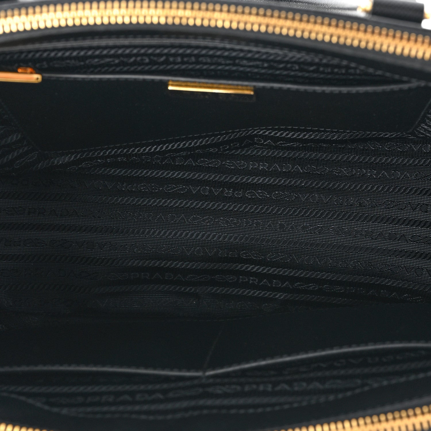 Prada Saffiano Lux Large Galleria Double Zip Tote Black 6 of 13