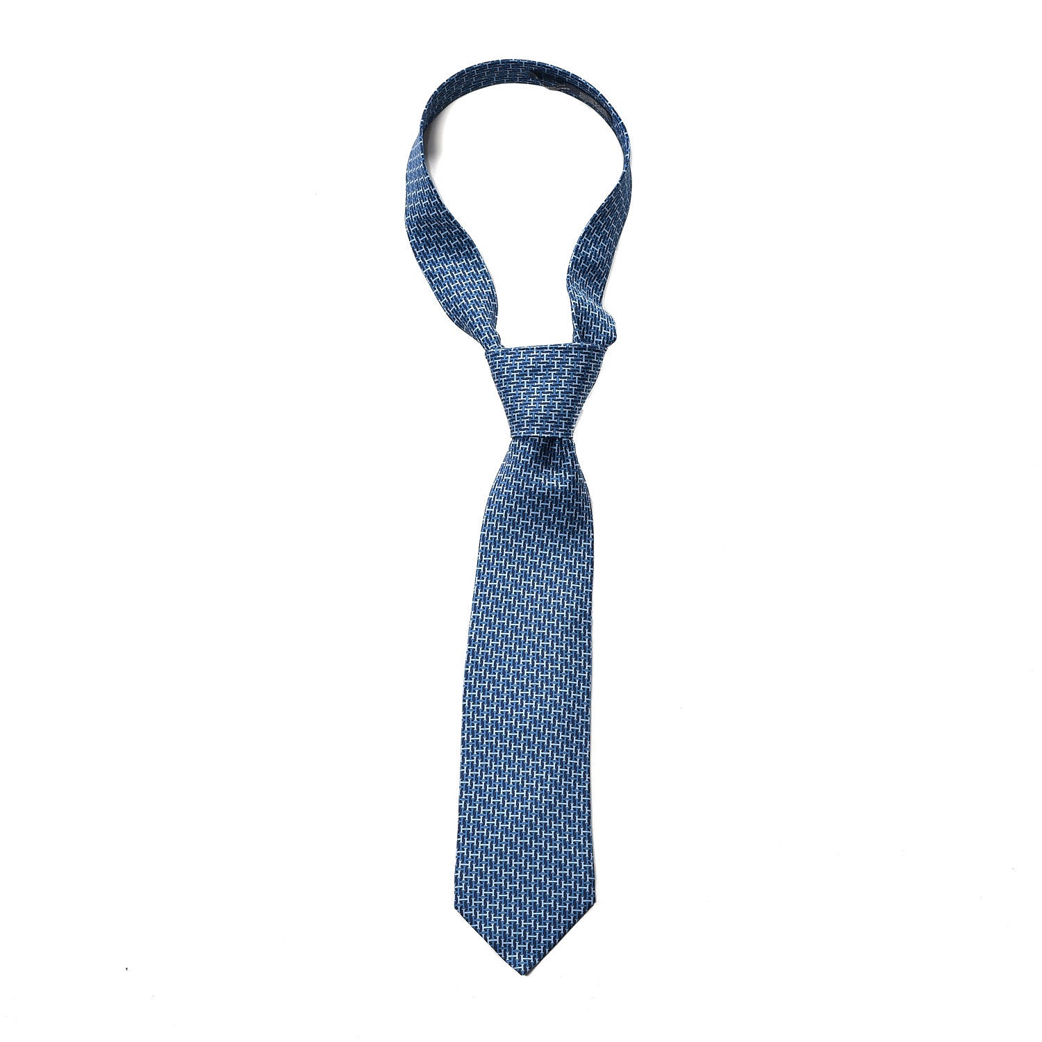 Hermes Woven Silk Neck Tie 1 of 4