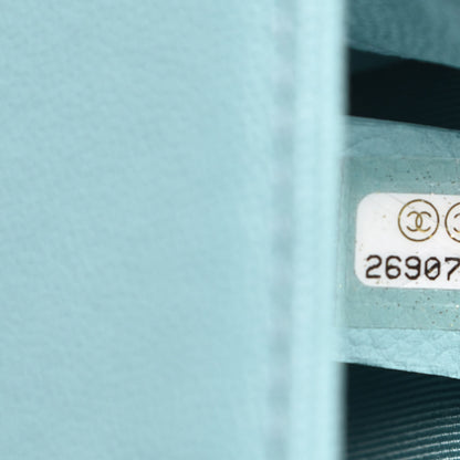 Chanel Caviar Quilted Small Boy Flap Light Blue 6 of 8