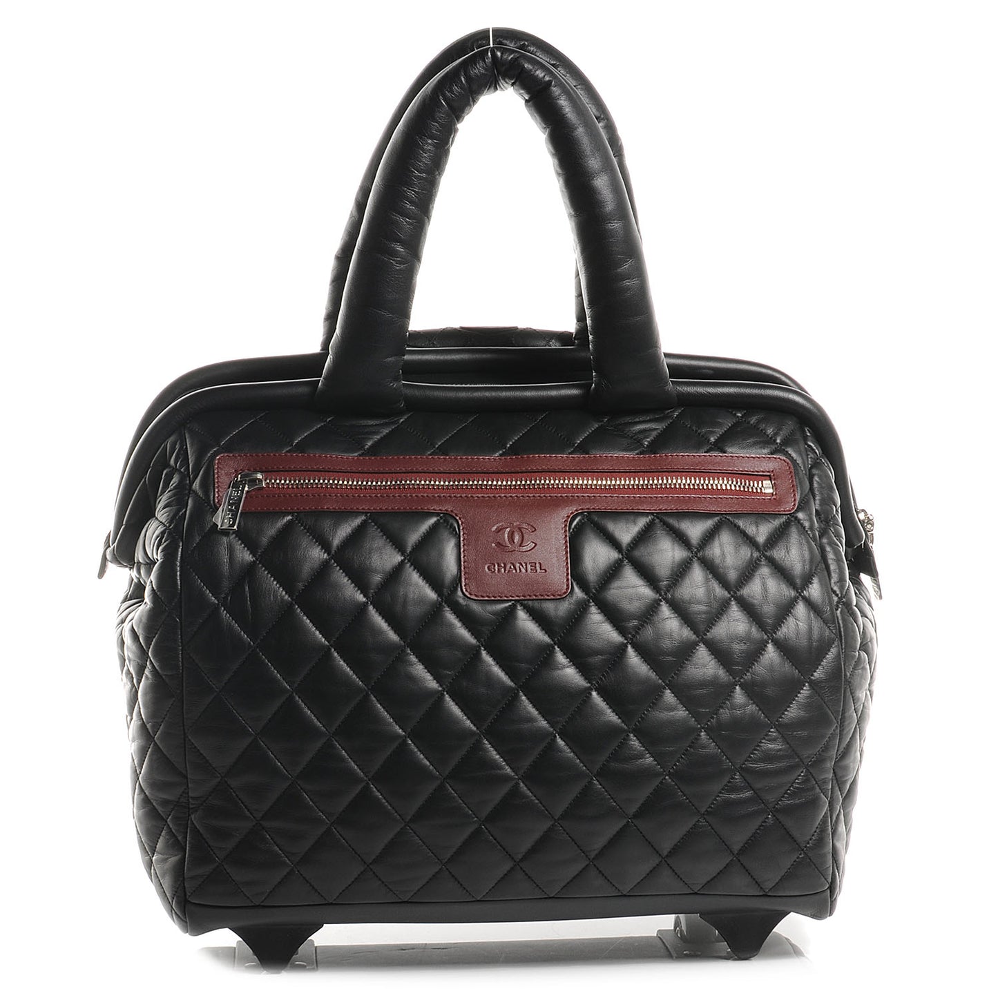 Quilted Lambskin Coco Cocoon Trolley Black