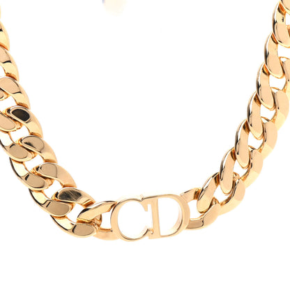 Christian Dior Metal Danseuse Etoile Chain Choker Necklace Gold 4 of 6