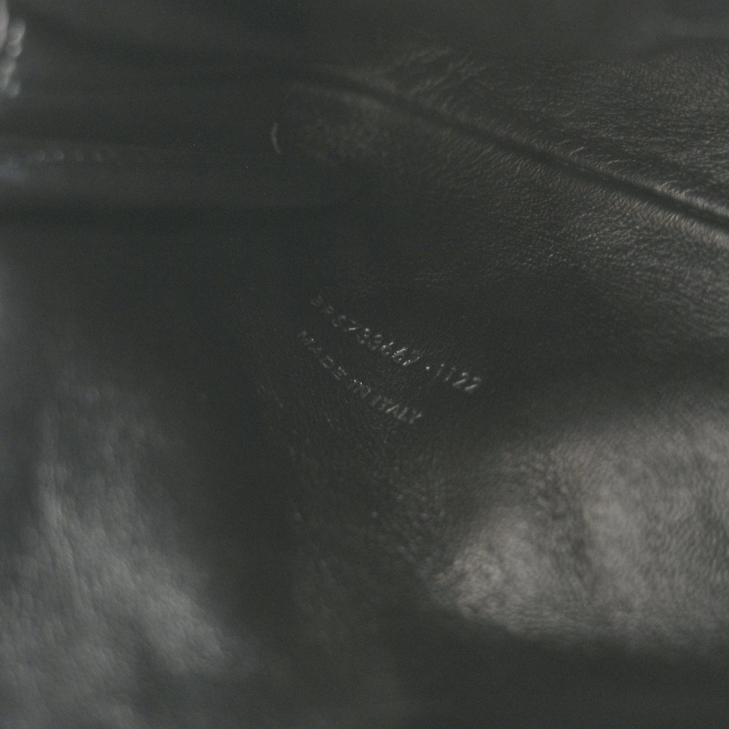 Lambskin Quilted Gaby Zipped Pouch Black