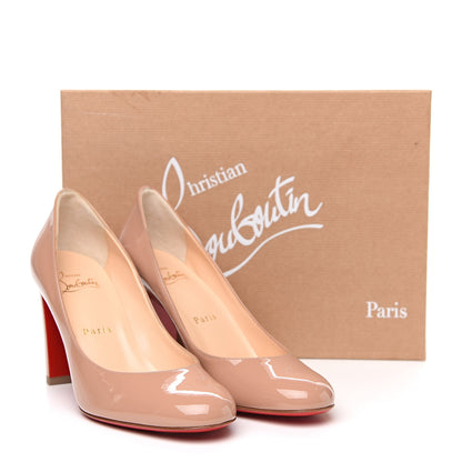 Christian Louboutin Patent Lady Gena 85 Pumps 36 Nude 8 of 8