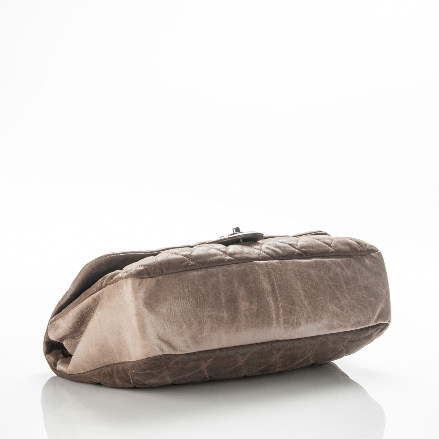 Chanel Iridescent Calfskin In The Mix Jumbo Flap Khaki 4 of 8