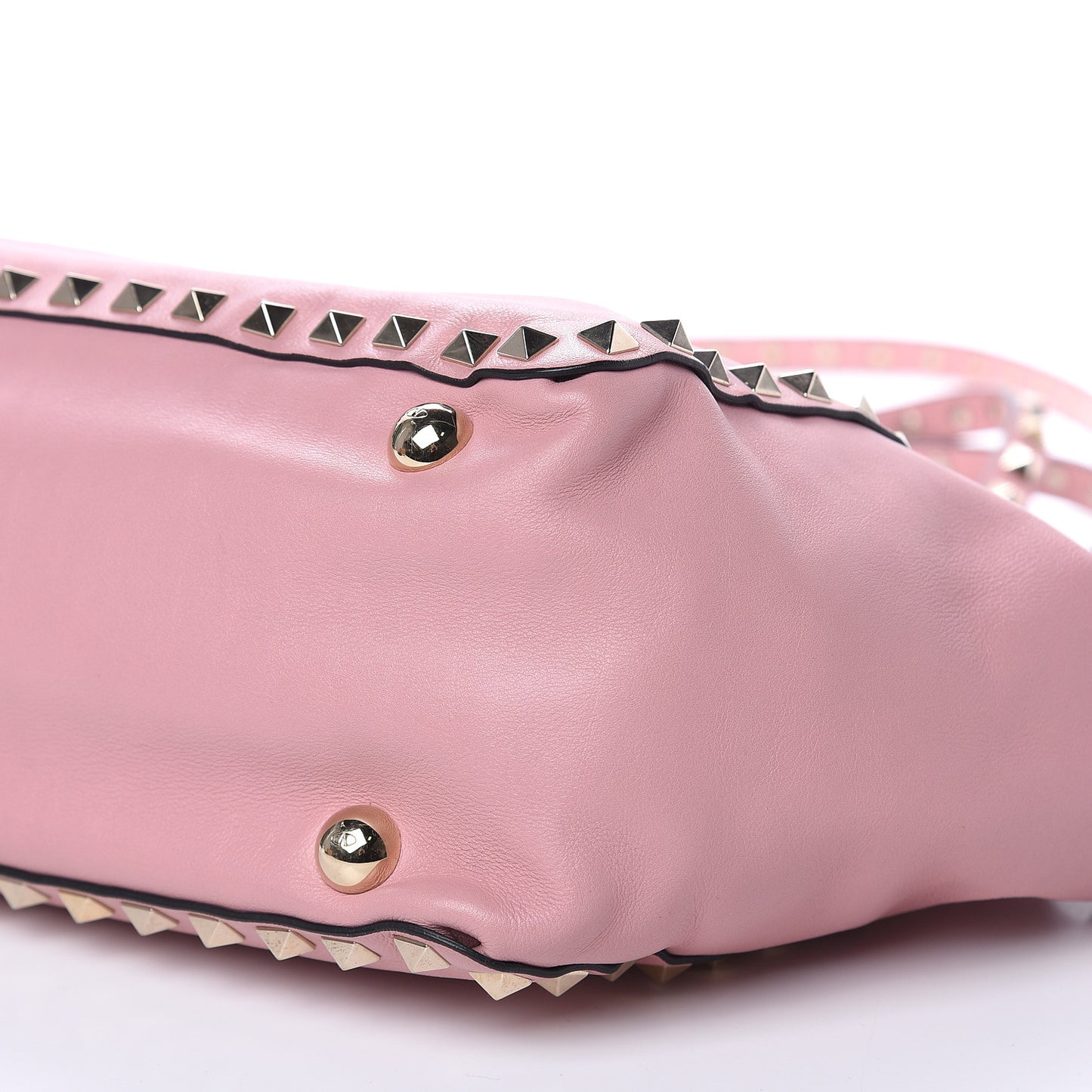 Vitello Small Rockstud Tote Pop Gardenia