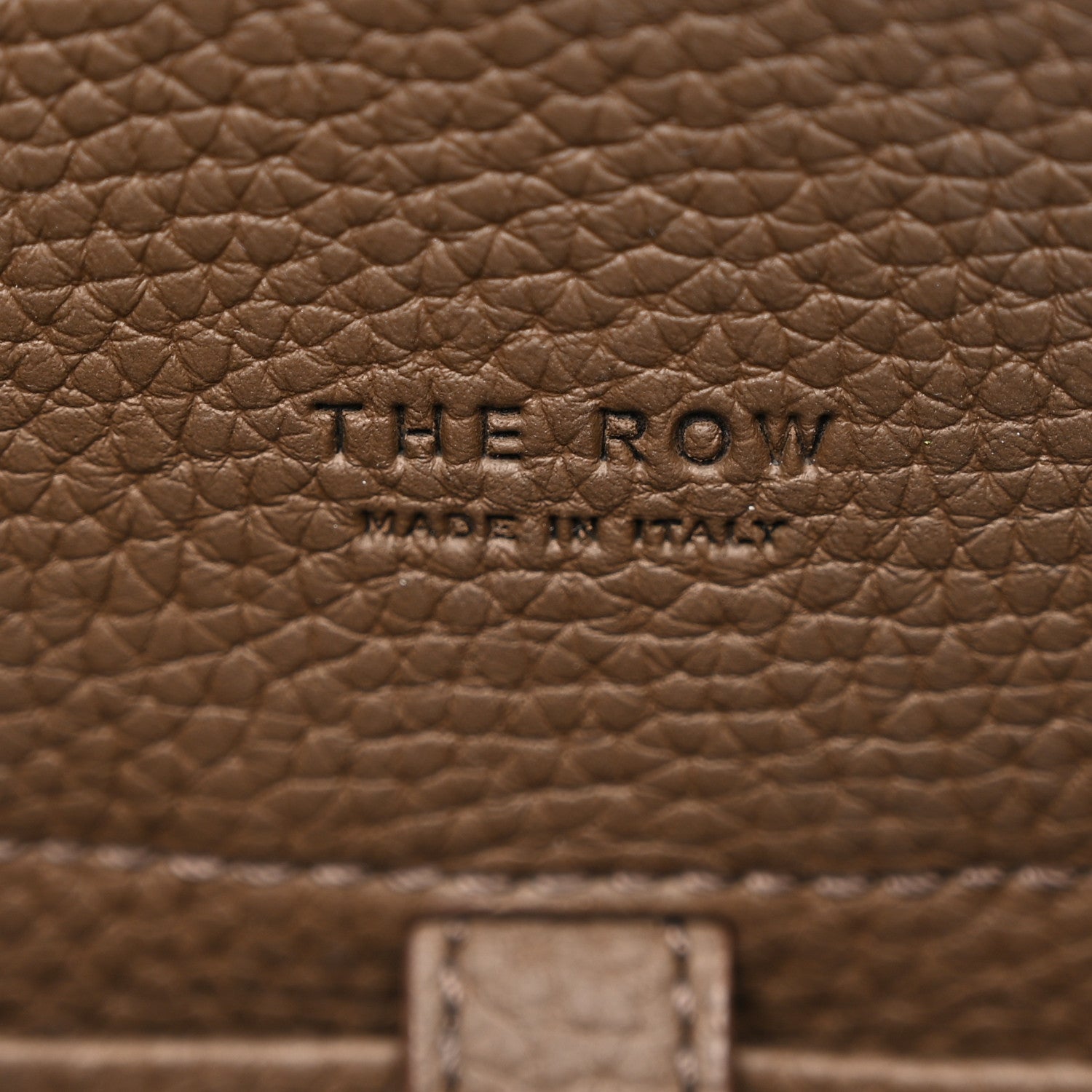 The Row Grained Calfskin Soft Margaux 10 Bag Dark Olive 6 of 10