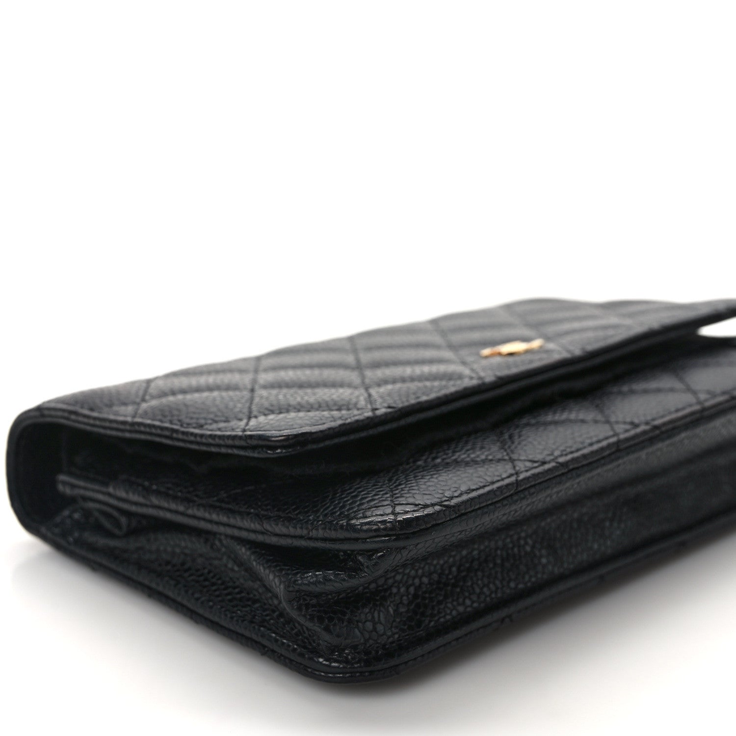 Chanel Caviar Quilted Wallet on Chain WOC Black 10 of 12