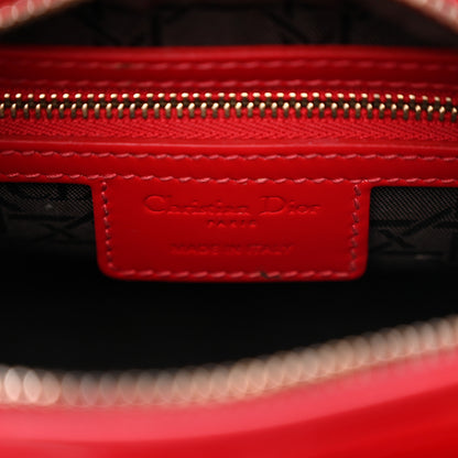 Christian Dior Patent Cannage Medium Lady Dior Red 6 of 10