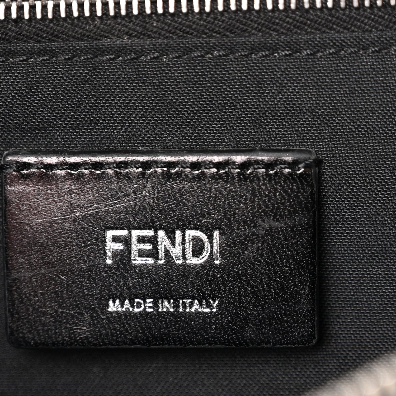 Fendi Vitello Century Bi-Color FF 1974 Embossed Belt Bag Maya Black 6 of 13
