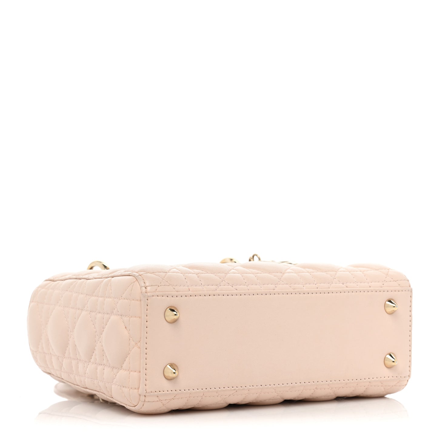Lambskin Cannage Small Lucky Badges My Lady Dior Pink