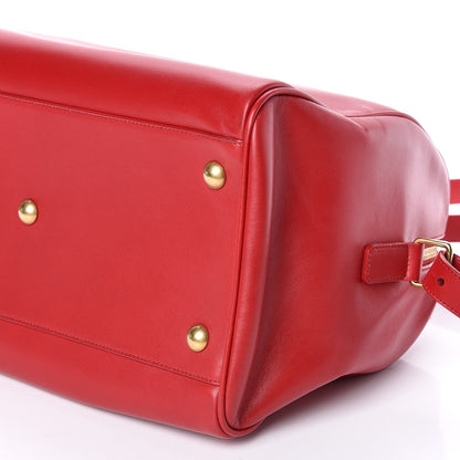 Saint Laurent Calfskin Classic Duffle 6 Red 8 of 8
