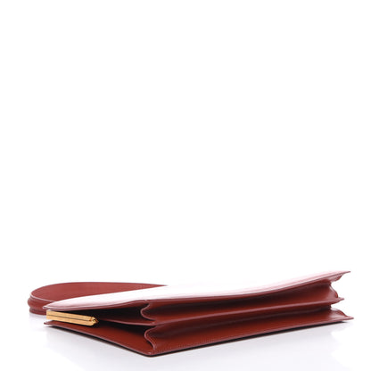 Celine Patina Box Calfskin Medium Clasp Bag Scarlet 4 of 11