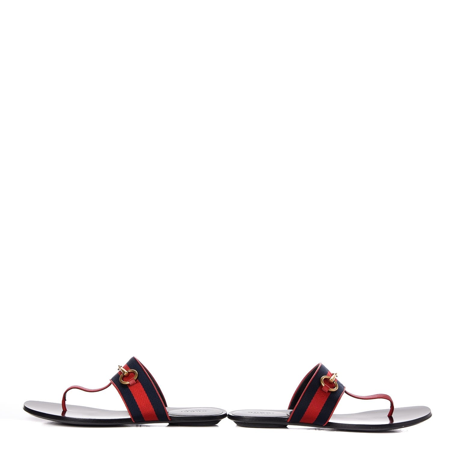 Gucci Grosgrain Querelle Web Thong Sandals 37 Red 5 of 9
