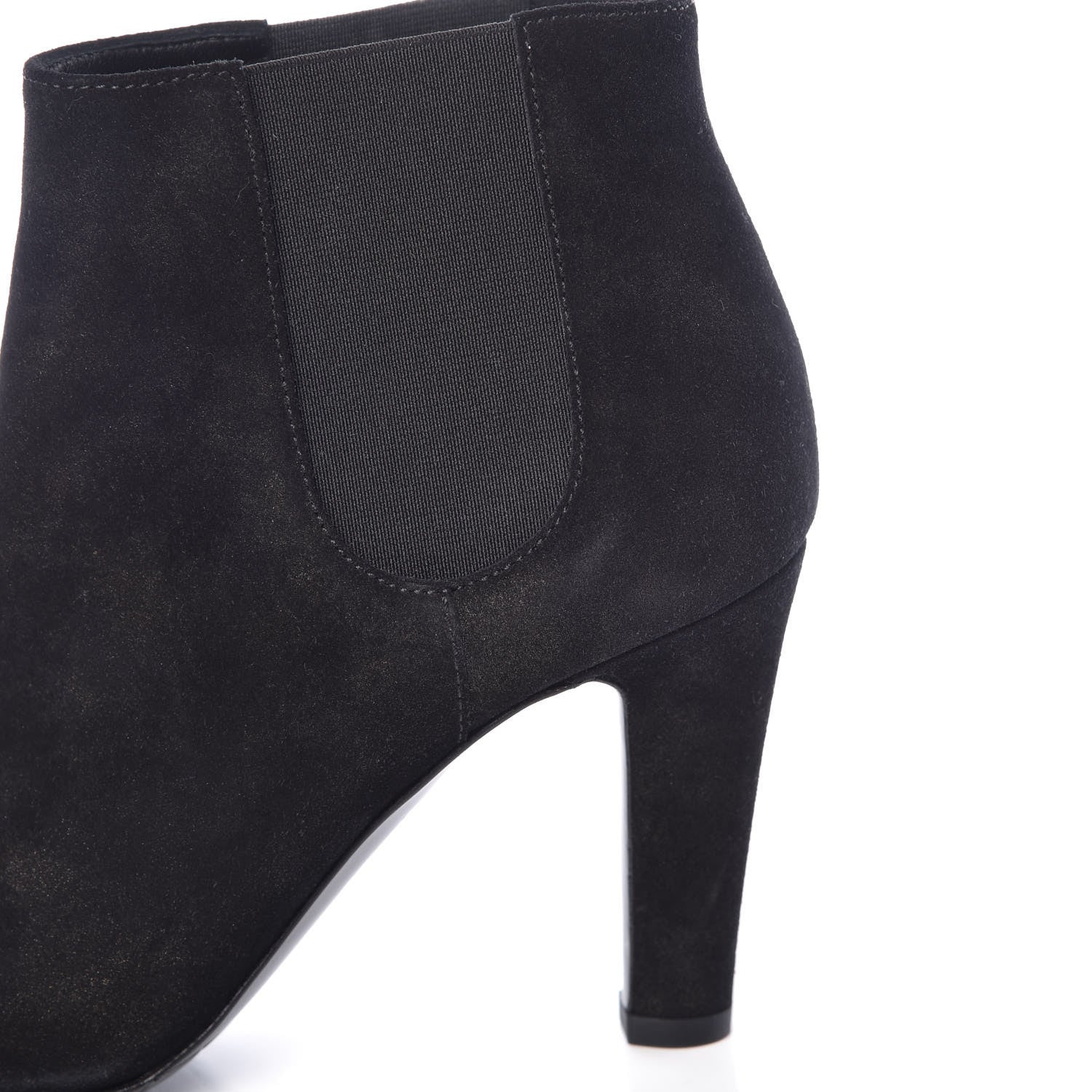 Chanel Suede Patent Cap Toe Short Boots 36 Black 9 of 9