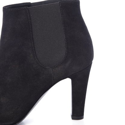 Chanel Suede Patent Cap Toe Short Boots 36 Black 9 of 9