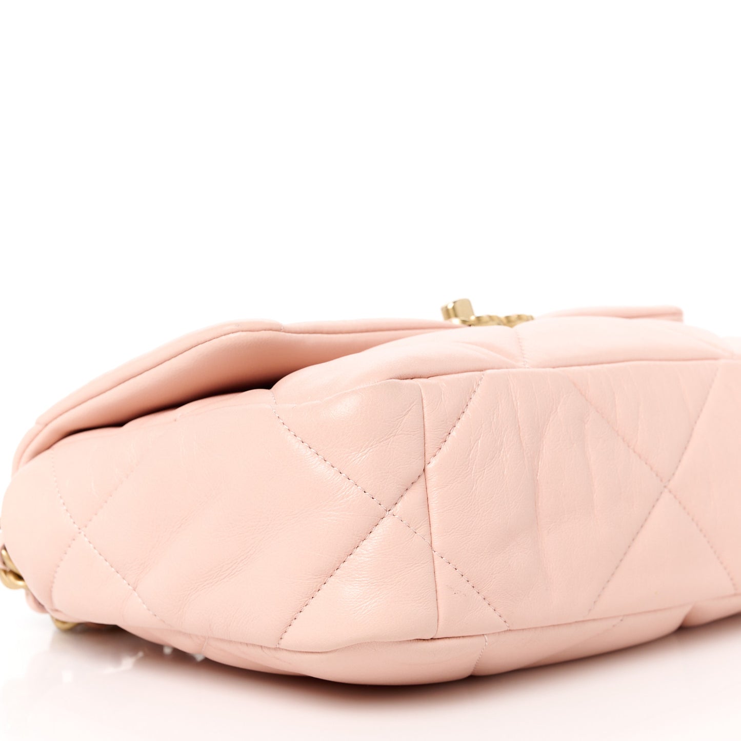Lambskin Quilted Medium Chanel 19 Flap Light Pink