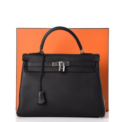 Hermes Togo Kelly Retourne 32 Black 39 of 39