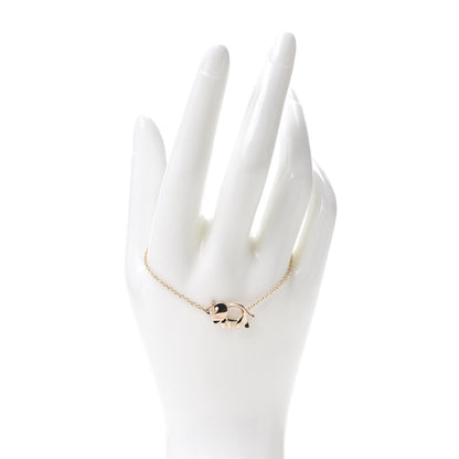 Tiffany 18K Rose Gold Diamond Save the Wild Elephant Bracelet 2 of 6