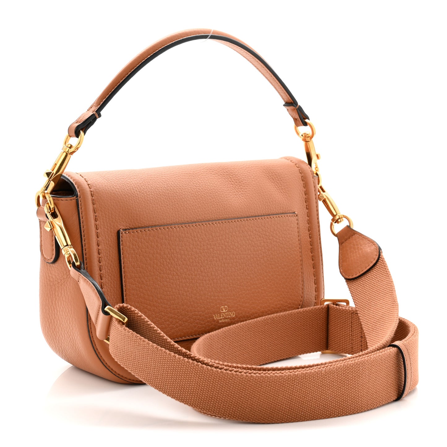 Soft Grainy Calfskin Alltime Shoulder Bag Almond Beige