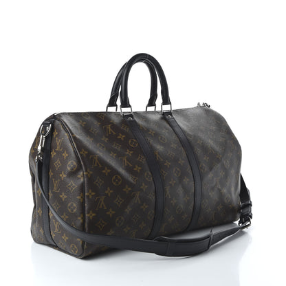 Louis Vuitton Monogram Macassar Keepall Bandouliere 45 2 of 9