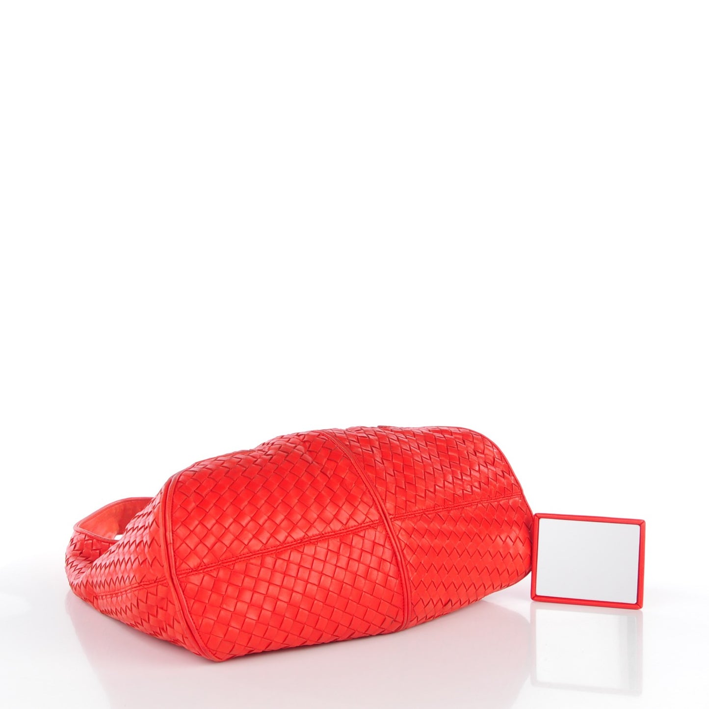 Nappa Intrecciato Ball Hobo Cardinal