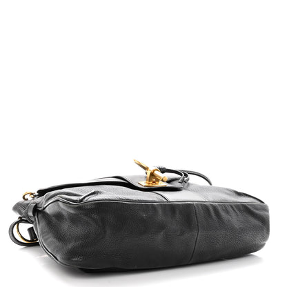 Chloe Grained Lambskin Calfskin Medium Lexa Shoulder Bag Black 4 of 10