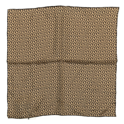 Gucci Silk G Rhombus Scarf Beige Brown 1 of 3