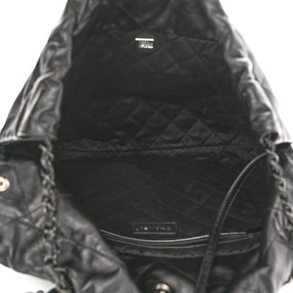 Chanel Shiny Calfskin Quilted Chanel 22 So Black 5 of 10