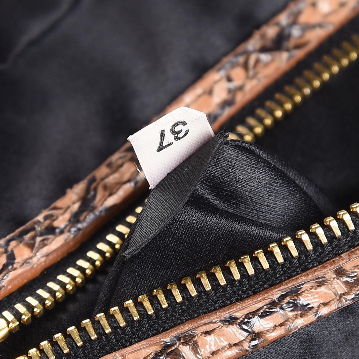 Python Painted Top Handle Bag