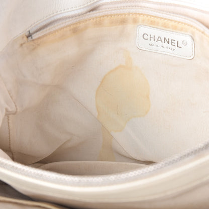 Chanel Caviar Quilted Grand Shopping Tote GST White 8 of 18