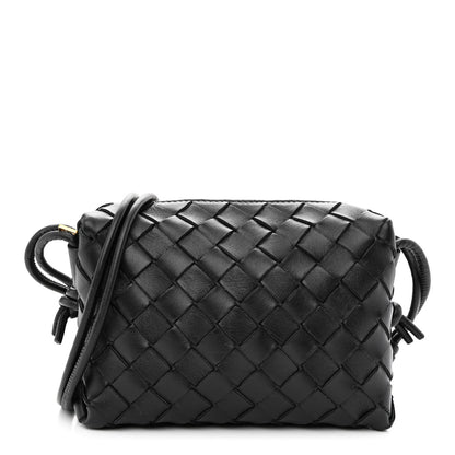 Bottega Veneta Nappa Intrecciato Mini Loop Camera Bag Black 1 of 10