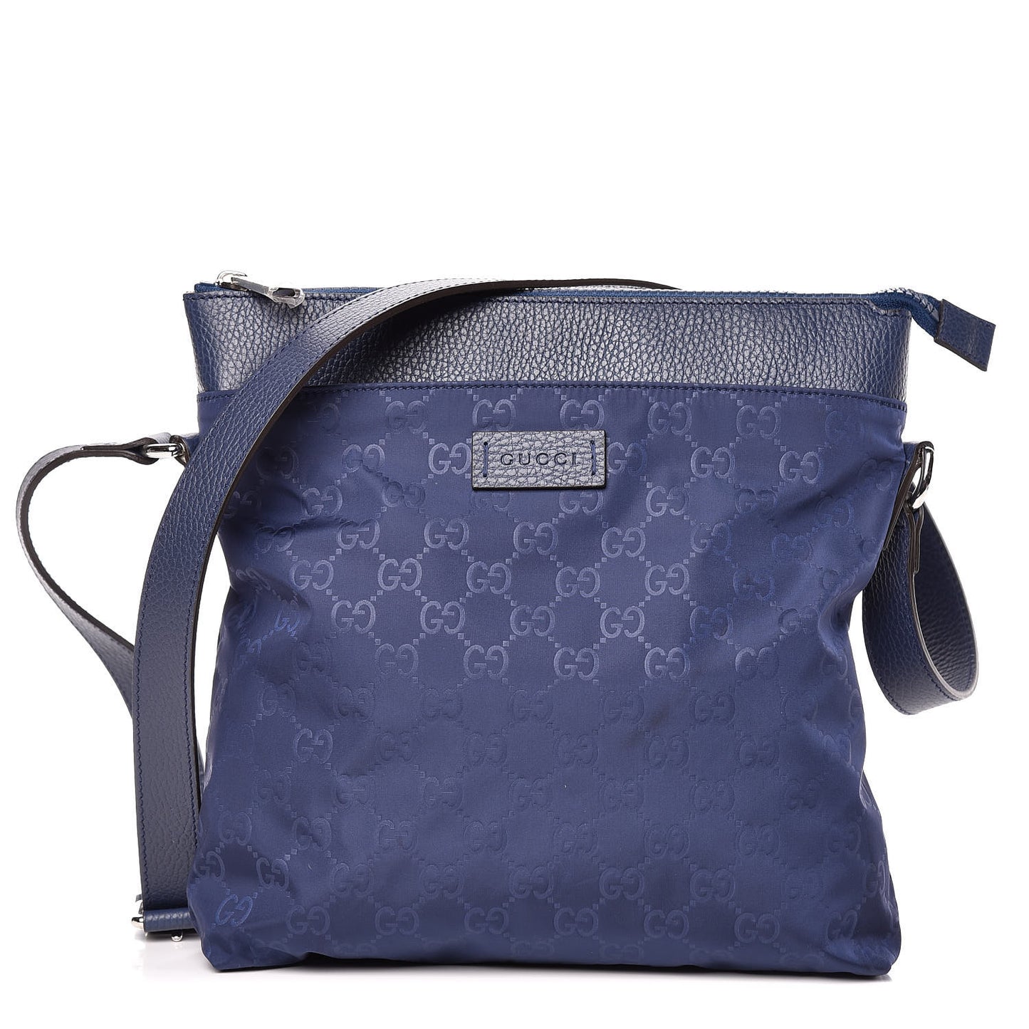 Nylon Monogram Dollar Calfskin Flat Messenger Bag Tide