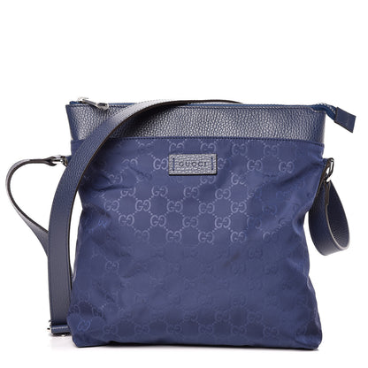 Gucci Nylon Monogram Dollar Calfskin Flat Messenger Bag Tide 1 of 9