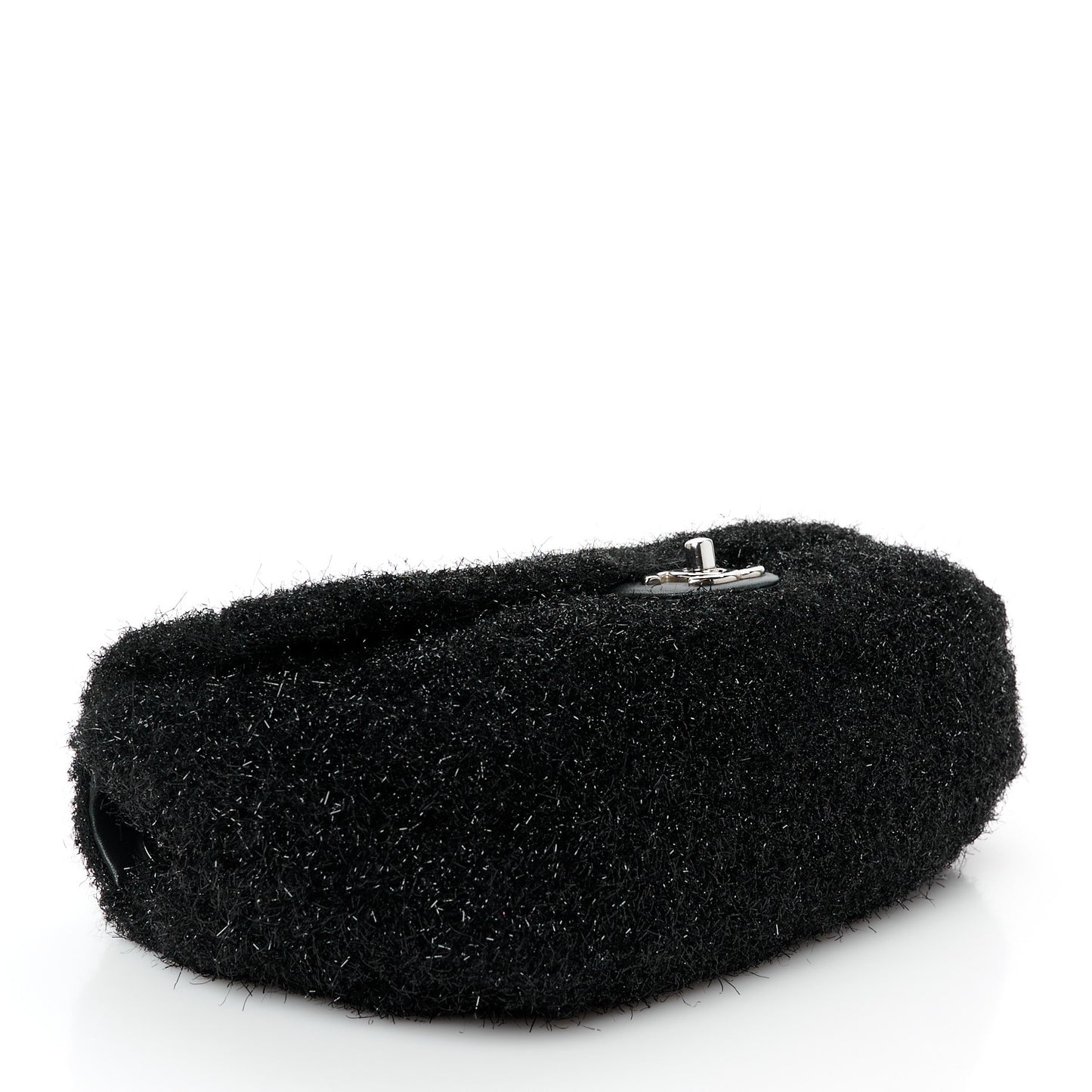 Lurex Knit Medium Pluto Glitter Flap Black