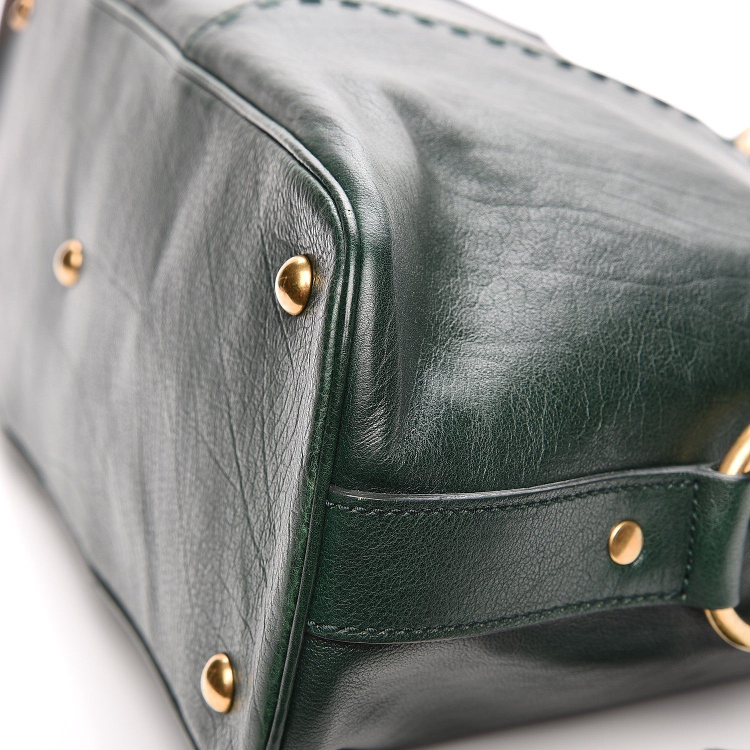 Saint Laurent Calfskin Large Muse Green 10 of 10