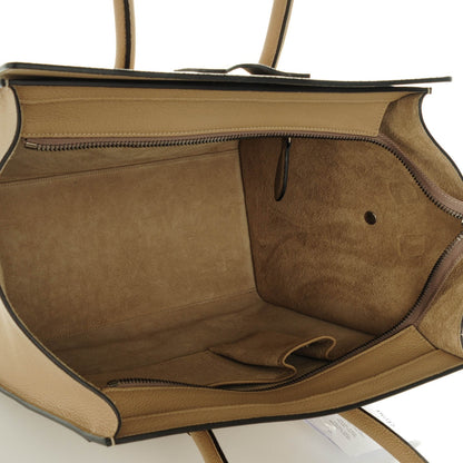 Celine Drummed Calfskin Mini Luggage Dune 6 of 8