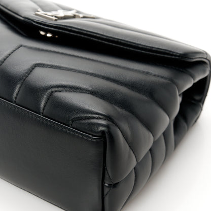 Saint Laurent Calfskin Y Quilted Monogram Small Loulou Chain Satchel Black 12 of 13