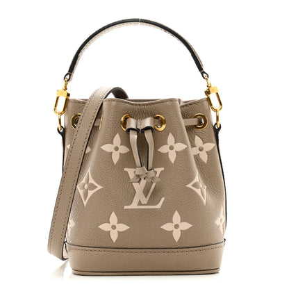 Louis Vuitton Empreinte Monogram Giant Nano Noe Tourterelle Creme 1 of 9