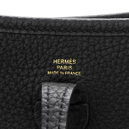 Hermes Taurillon Clemence Evelyne TPM Black 6 of 11