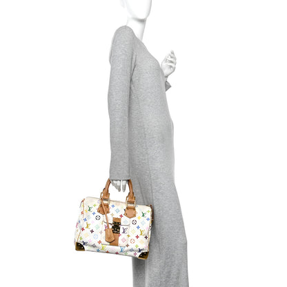 Louis Vuitton Monogram Multicolor Speedy 30 White 2 of 16