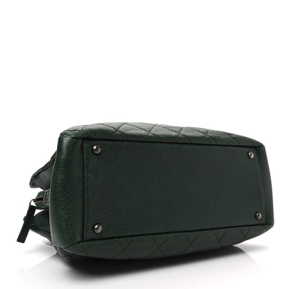 Chanel Caviar Quilted Chic Shopping Tote Green 4 of 7