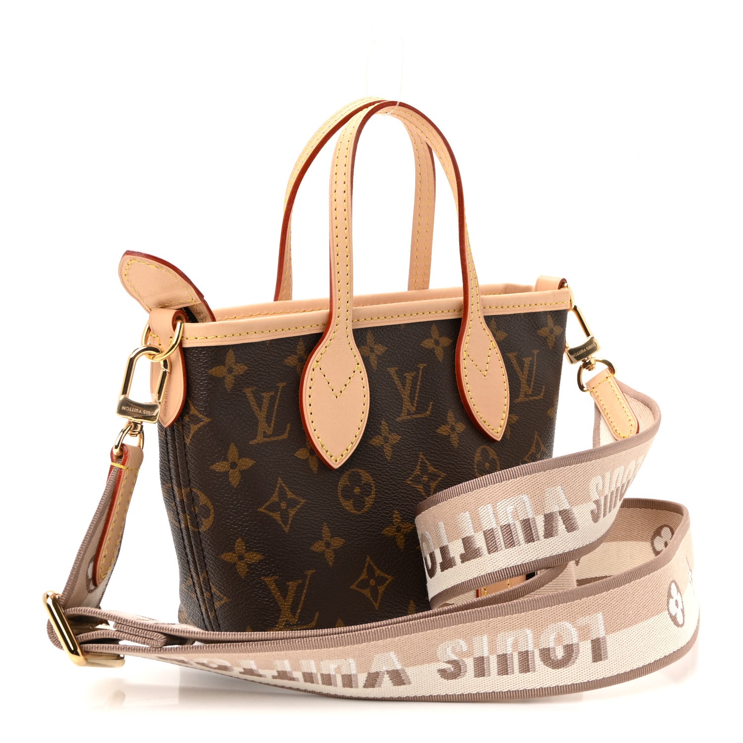 Louis Vuitton Monogram Neverfull BB Beige 3 of 9